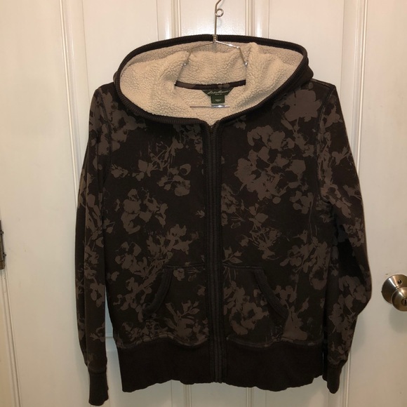 eddie bauer sherpa hoodie women's